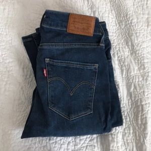 Levi Premium Super Skinny High Rose Blue Jeans